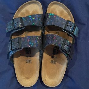 Birkenstock—metallic/sparkle